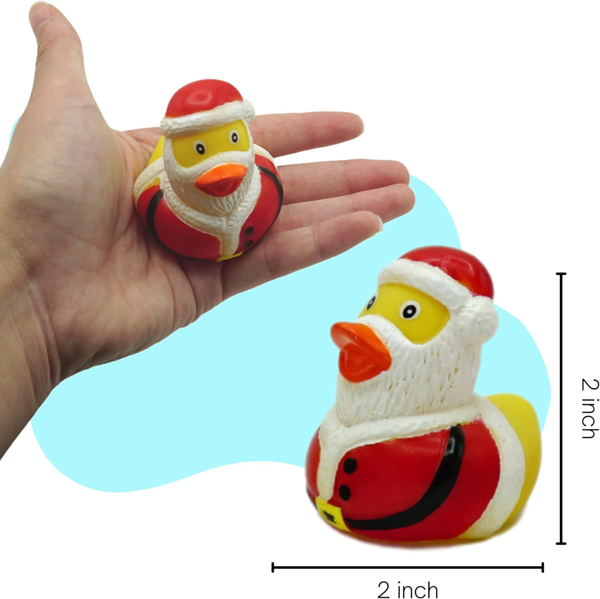 4E's Novelty Christmas Advent Calendar 2024 – 24 Christmas Rubber Ducks for a Fun Countdown!