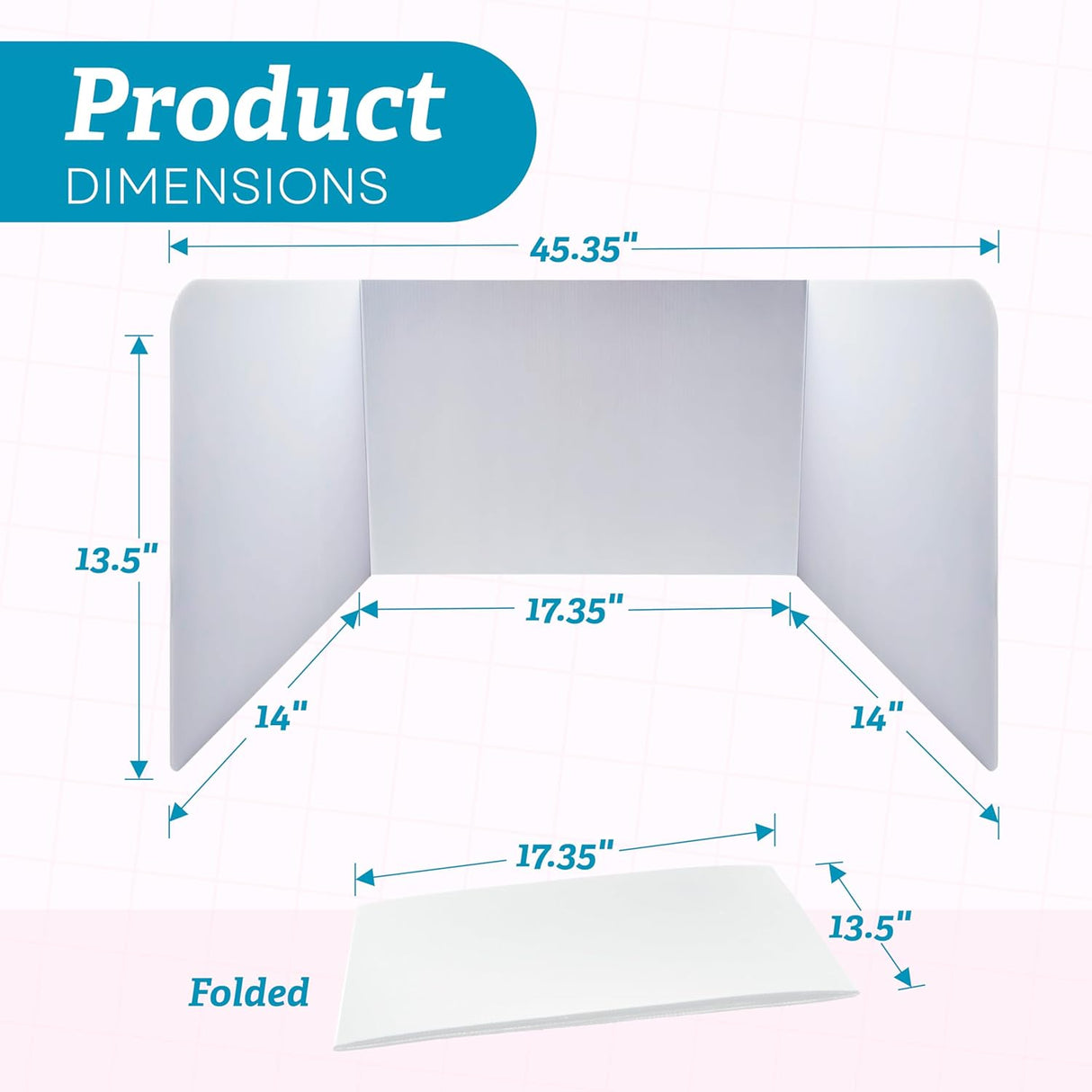 4E's Novelty Plastic Desk Dividers for Students 20 Pack