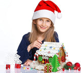 4E's Novelty Foam Gingerbread House Craft Kit (2 Pack) - DIY Foam Gingerbread Build & Decorate Set - Self Adhesive, Fun Christmas Crafts for Kids