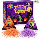 Treat Burst Halloween Popping Candy 40 Pack – Pumpkin & Witch Designs