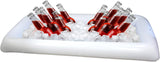 4E's Novelty 1 Pack Inflatable Serving Bar – Iced Buffet Tray for Parties