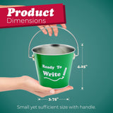 4E's Sharp & Dull Pencil Buckets Set – Metal Classroom Organizer
