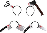 4E's Novelty Prank Knife Headband Halloween Axe