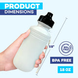 4E's Novelty 12 Pack Sports Water Bottles Bulk