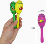 4E's Novelty 16 Pcs Wooden Mini Maracas – Vibrant Party Favors for Kids & Adults, Perfect for Any Celebration