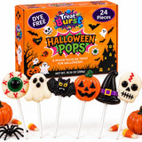 Treat Burst Halloween Lollipops 24 Pack – Dye-Free Fruity Candy