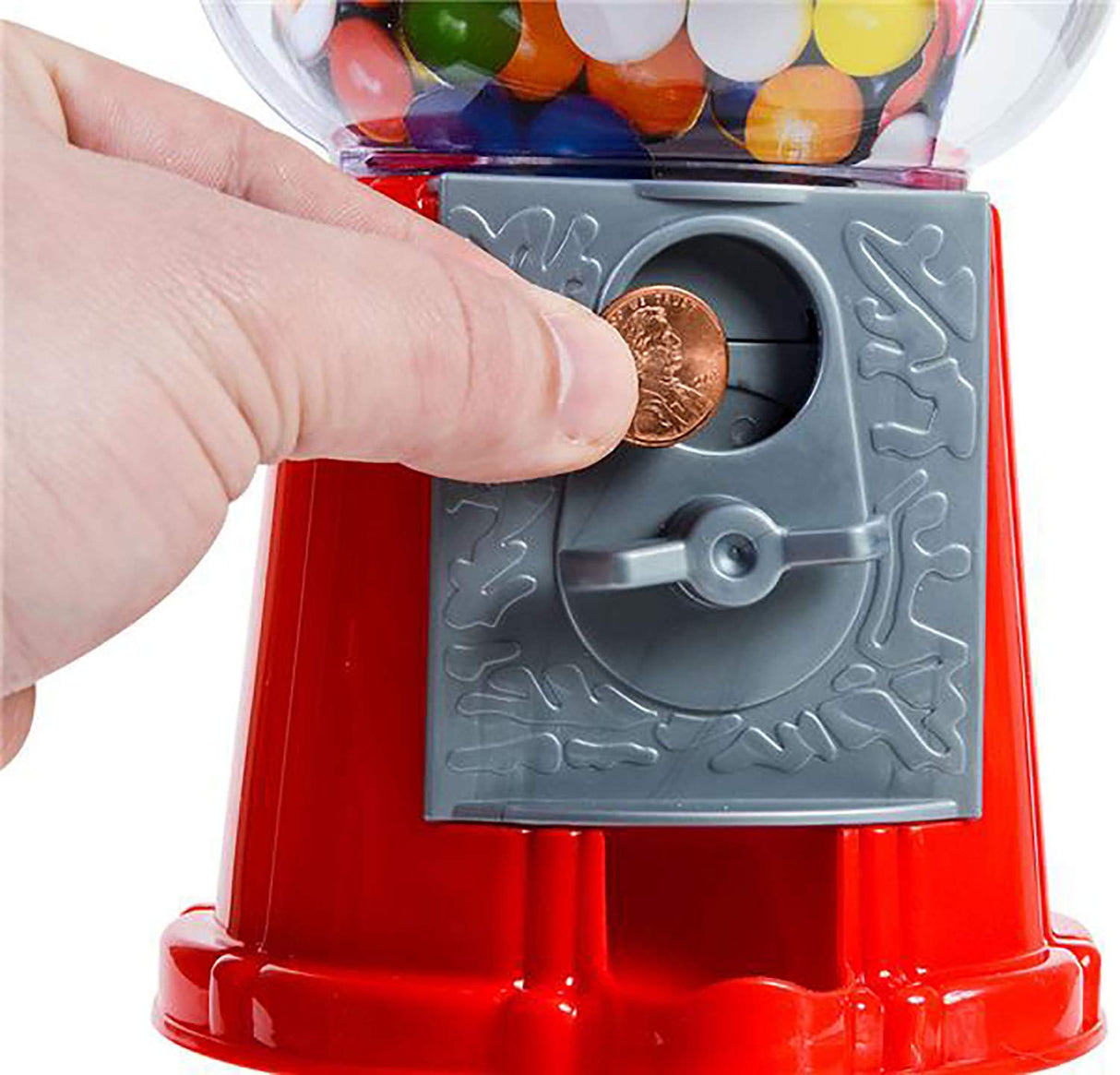 4E's Novlety Classic Red Gumball Machine – Kid's Toy Bank & Candy Dispenser, Gumball Machine Toy  Bullet Points: