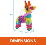 4E's Novelty 6 Pack Mini Pinatas – Mexican Pinata Decor, Donkey & Llama Pinatas for Fiesta & Parties