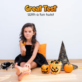 4E's Novelty Halloween Fortune Cookies Bulk - 50 Individually Wrapped Vanilla Cookie