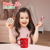 4E's Novelty Snowman Marshmallows & Peppermint Spoons 48 Pcs (24 Each)