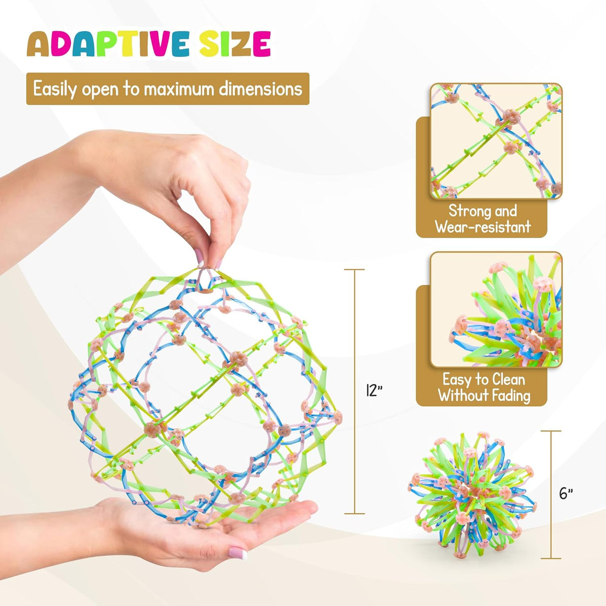 4E's Novelty Glow in Dark Expandable Ball also known Breathing Balls