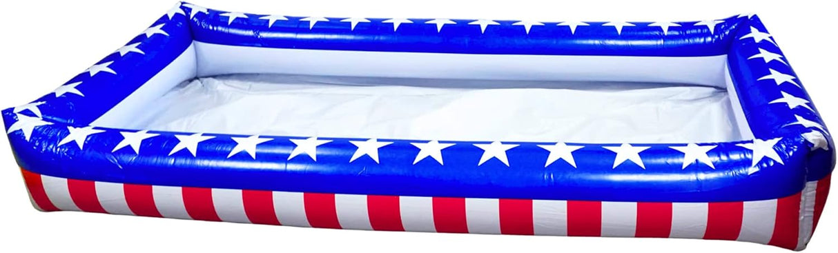 4E's Novelty Patriotic Inflatable Serving Bar – 4th of July Ice Tray for Food Buffet Table Cooler