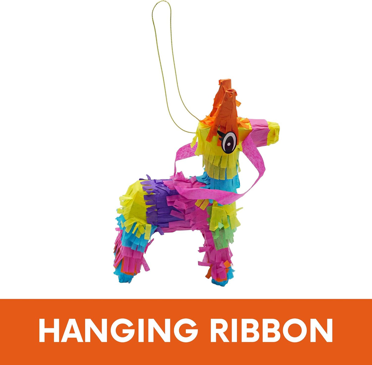 4E's Novelty 6 Pack Mini Pinatas – Mexican Pinata Decor, Donkey & Llama Pinatas for Fiesta & Parties