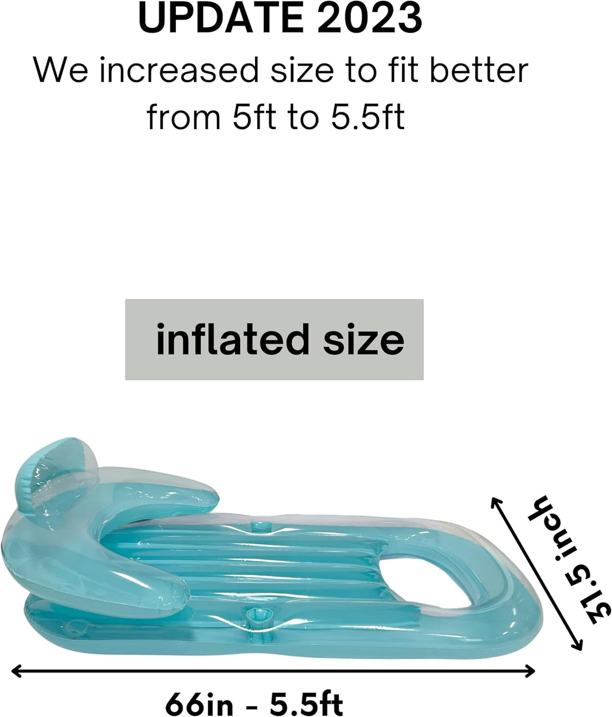 4E's Novelty 2 Pack Pool Lounger with Cup Holder - Inflatable Floats for Adults for Summer Party Favors