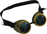 4E's Novelty Steampunk Goggles for Men & Women – Gothic Accessories for Cosplay & Halloween