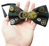 4E's Novelty Steampunk Bowtie for Men & Women - Adjustable Steampunk Prop, Steampunk Accessories & Ideal Steampunk Bowtie & Steampunk Couples Costumes