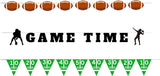 4E's Novelty 3-Pack Football Garland Banners – 9ft Party Pennants for Sports & Birthday Parties