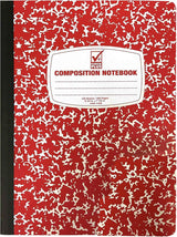 Wide Ruled Notebook Assorted Color, Marble Composition Notebook, Primary K-2, College Ruled - 3 pcs Notebooks for School