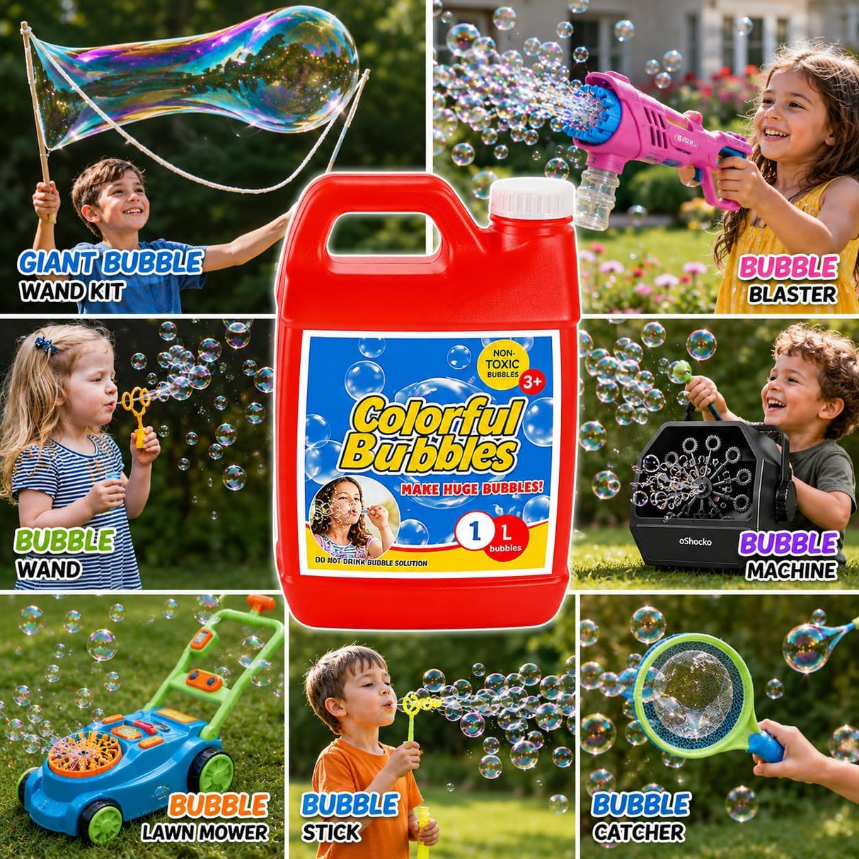 4E's Novelty 32 OZ/1 L Concentrated Bubble Solution Refill