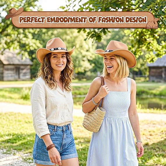 4E's Novelty Cowboy Camel Hat for Men & Women Premium Felt Cowgirl Hats