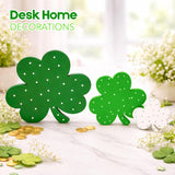 4E's Novelty 3 Pack St. Patrick's Day Wooden Shamrocks Decor