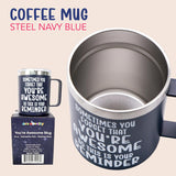 4E's Novelty 14 oz Coffee Mug Featuring The Phrase Sometimes You Forget You’re Awesome