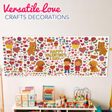 4E's Novelty Valentine Coloring Tablecloth & Stickers Set