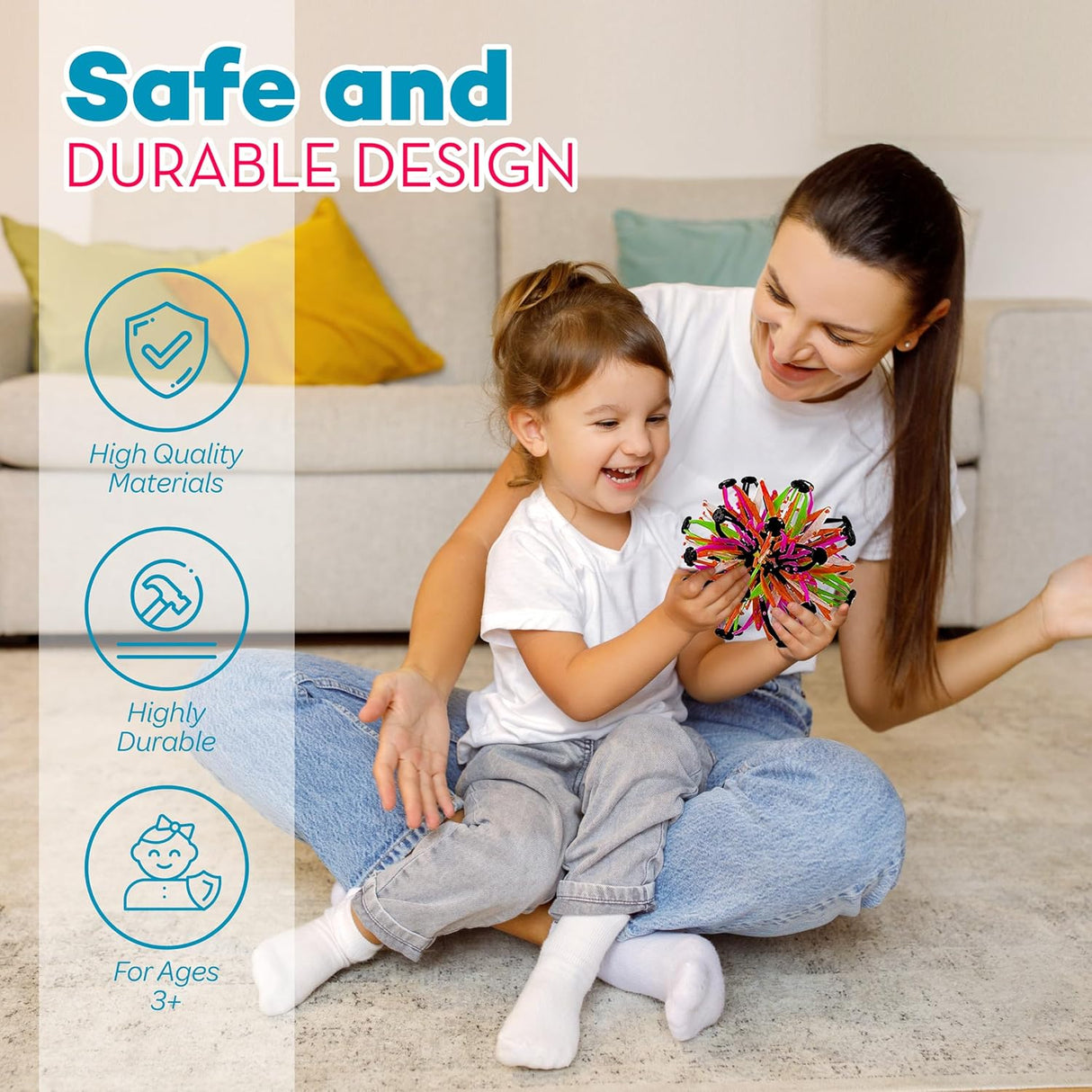 4E's Novelty 4 Pack Expandable Ball – The Ultimate Stress & Mindfulness Toy for Kids & Adults