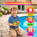 4E's Novelty 12 Pack Water Bomb Splash Balls – 2" Sponge Balls for Pool Party Kids