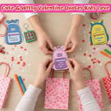 4E's Novelty 24 Pack Classroom Valentine Cards with Tic Tac Toe Keychains