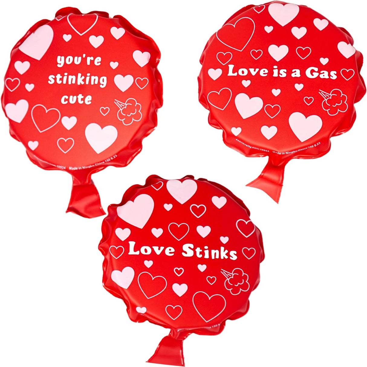 Valentine Whoopee Cushion 6 Pack – Funny Self-Inflating Gag Gift