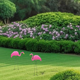 4E's Novelty Vibrant Pink Flamingo Yard Decorations – Set of 2 Lawn Ornaments for Tropical Flair