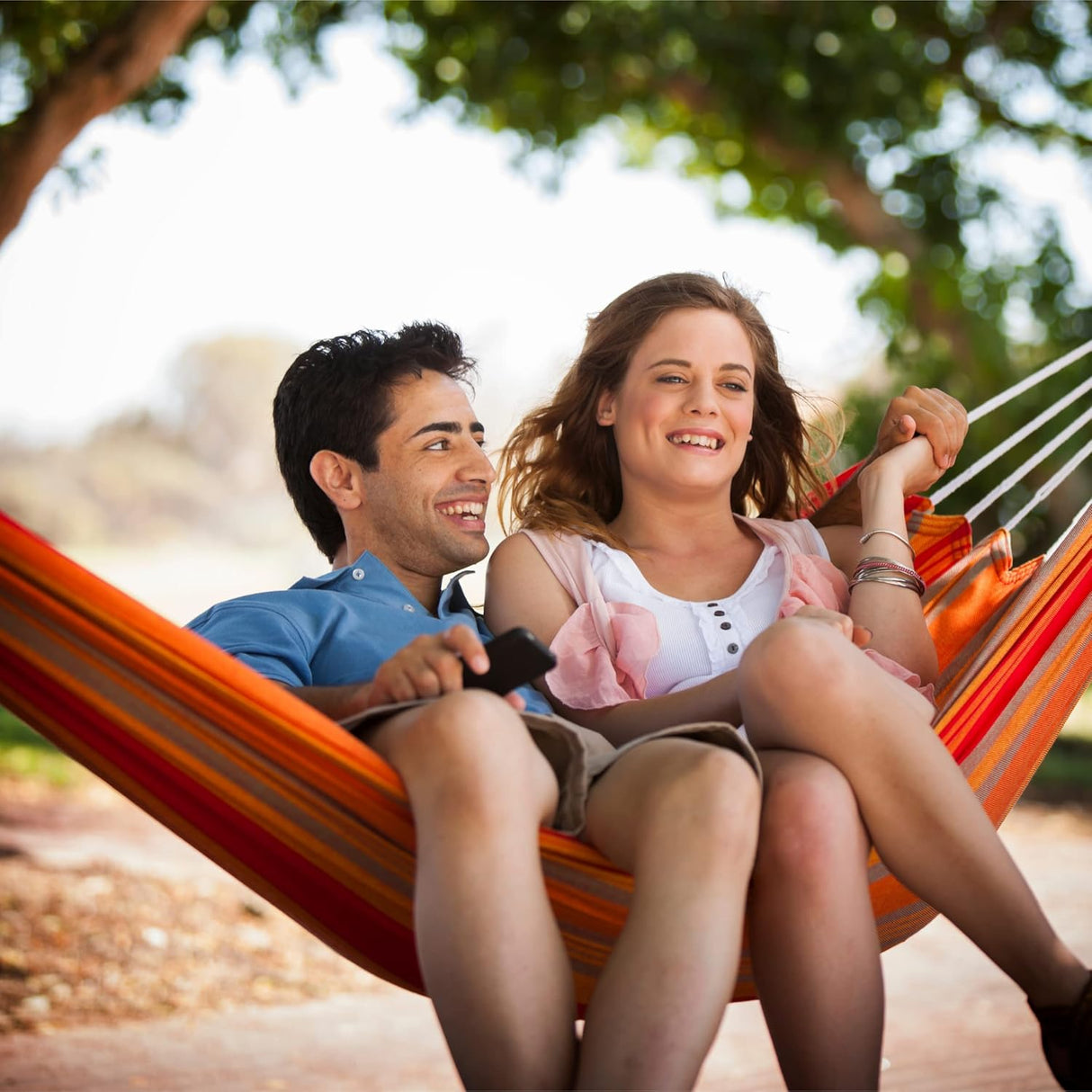 4E’s Novelty Cotton Double Hammock – Portable, Durable, and Perfect for Outdoor Relaxation