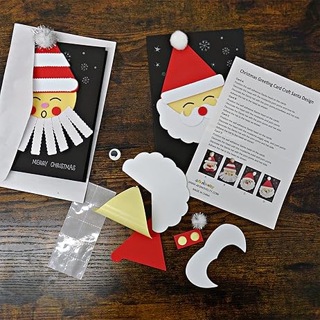4E's Novelty 12 Pack 2024 Christmas Card Making Craft Kit for Kids & Adults - Individually Wrapped Holiday DIY Handmade Greeting Cards with Envelopes