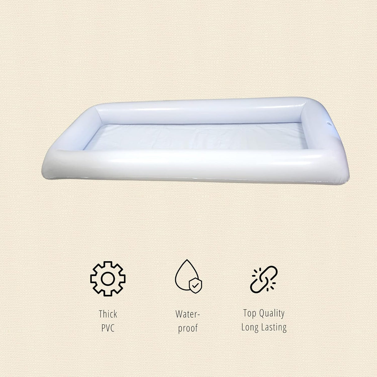 4E's Novelty 1 Pack Inflatable Serving Bar – Iced Buffet Tray for Parties