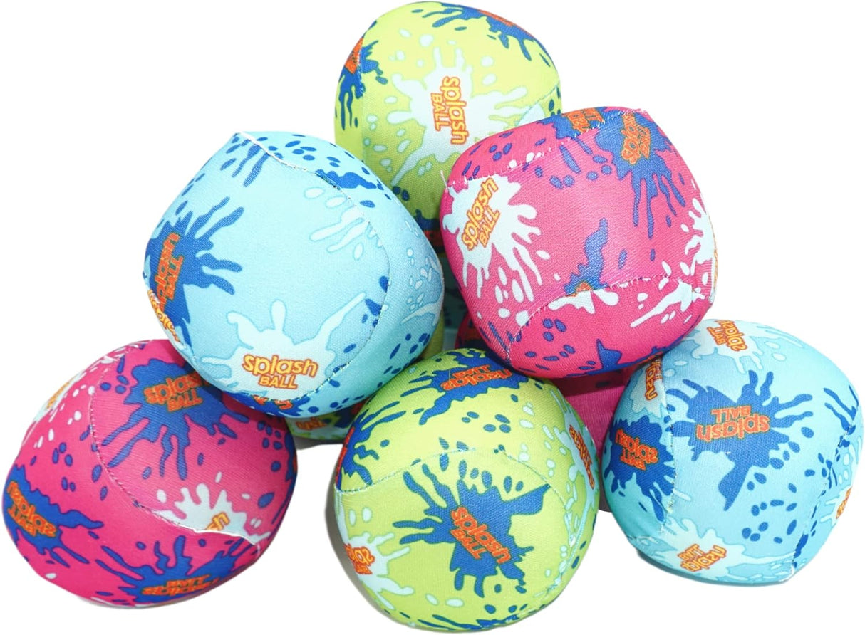 4E's Novelty 12 Pack Water Bomb Splash Balls – 3" Sponge Balls for Pool Party Kids