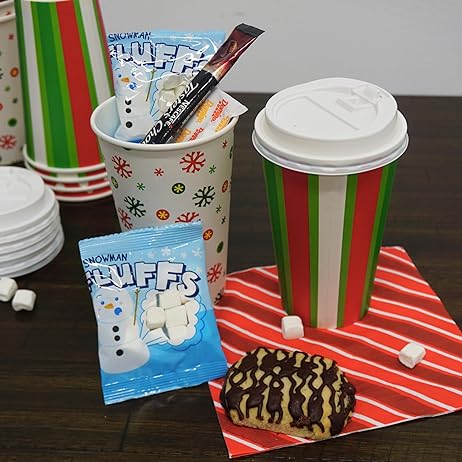 4E's Novelty 24 Packets 3 Assorted Mini Marshmallows - Individually Wrapped Marshmallows Packets for Hot Chocolate & Marshmallows Cocoa Toppers