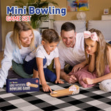 4E's Novelty Mini Bowling Game Set - 11.3 Inch Desktop Game for Adults & Kids
