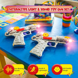 4E's Novelty Ranger Hand Gun Toy Set with Flashing Lights