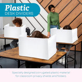 4E's Novelty Plastic Desk Dividers for Students 20 Pack