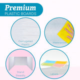 4E's Novelty Plastic Desk Dividers for Students 20 Pack
