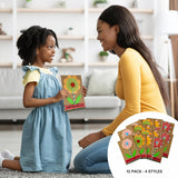 4E's Novelty Mother's Day Card Craft Kit for Kids – 12 Pack DIY