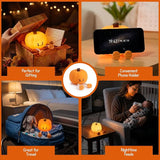 4E's Novelty Cute Rechargeable Pumpkin Night Light