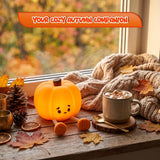 4E's Novelty Cute Rechargeable Pumpkin Night Light