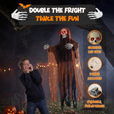 4E's Novelty 3 Pack Scary Halloween Hanging Skeleton Ghosts