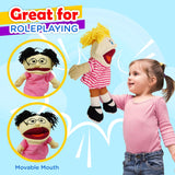 4E’s Hand Puppets for Kids 8-Pack – Movable Mouth, Plush Puppet Show Fun