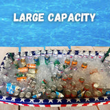 4E's Novelty Patriotic Inflatable Serving Bar – 4th of July Ice Tray for Food Buffet Table Cooler