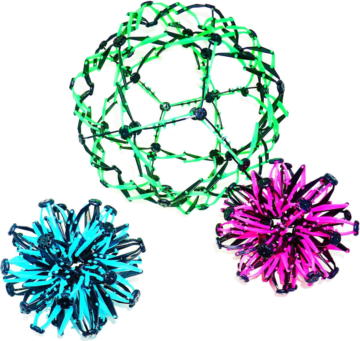 4E's Novelty 3 Pack Expandable Breathing Ball – Stress Relief Toy for Kids & Adults, Ideal for Yoga, ADHD, and Calm Down Corners
