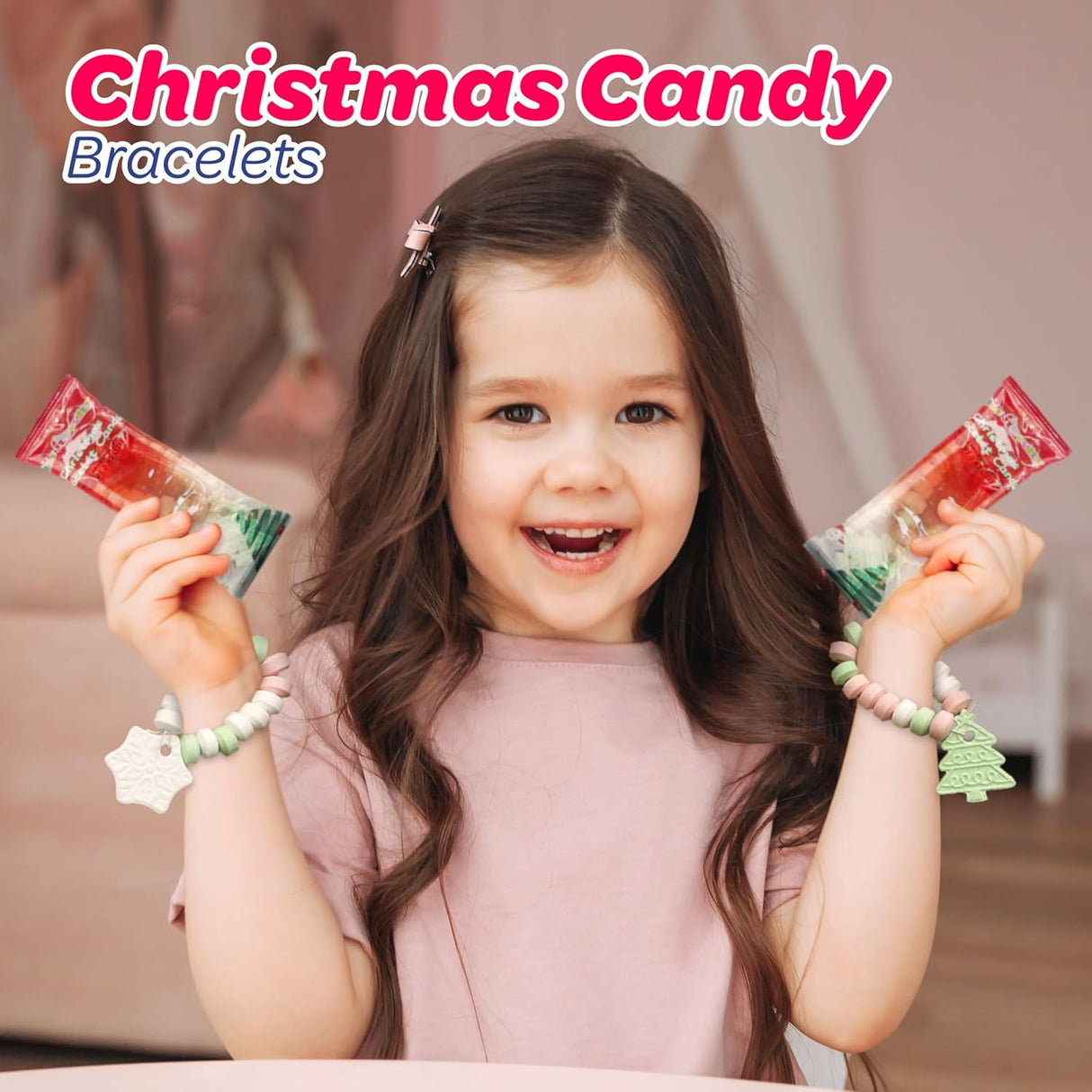 4E's Novelty 30-Pack Christmas Candy Bracelets