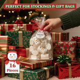4E's Novelty 16 Pcs Snowman Marshmallows Individually Wrapped